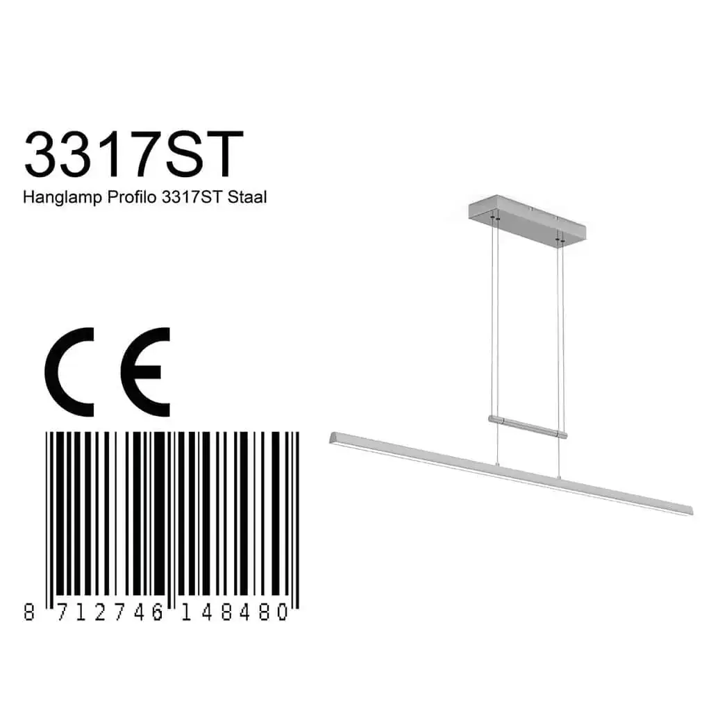 Foto 7 Hanglamp Profilo 3317ST Staal Profilo 3317ST