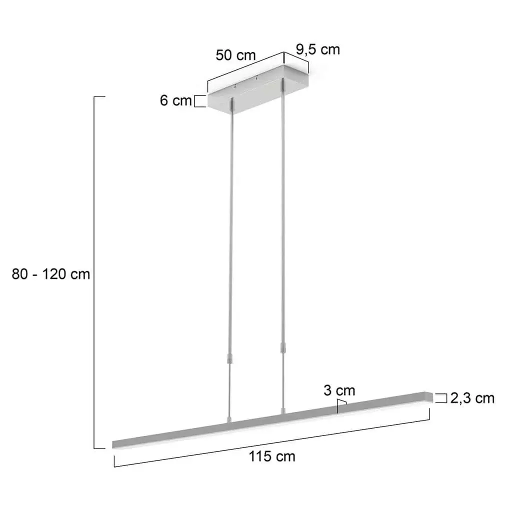 Foto 4 Hanglamp Bande 3319ST Staal Bande 3319ST