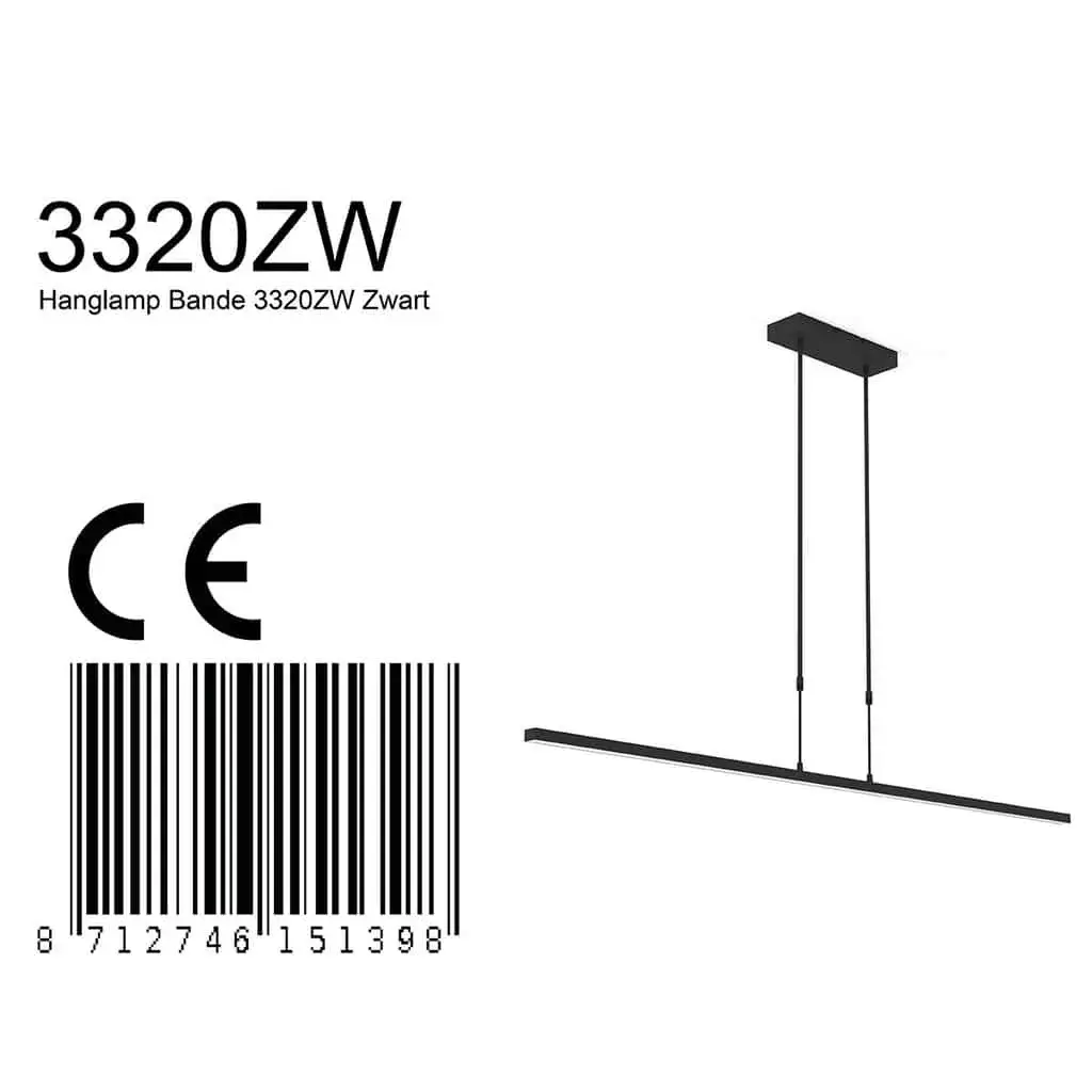 Foto 7 Hanglamp Bande 3320ZW Zwart Bande 3320ZW