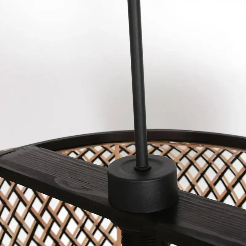 Foto 5 Hanglamp Maze 3602ZW+K2001HS Zwart-(Zwart-Bruin) Maze 7506ZW