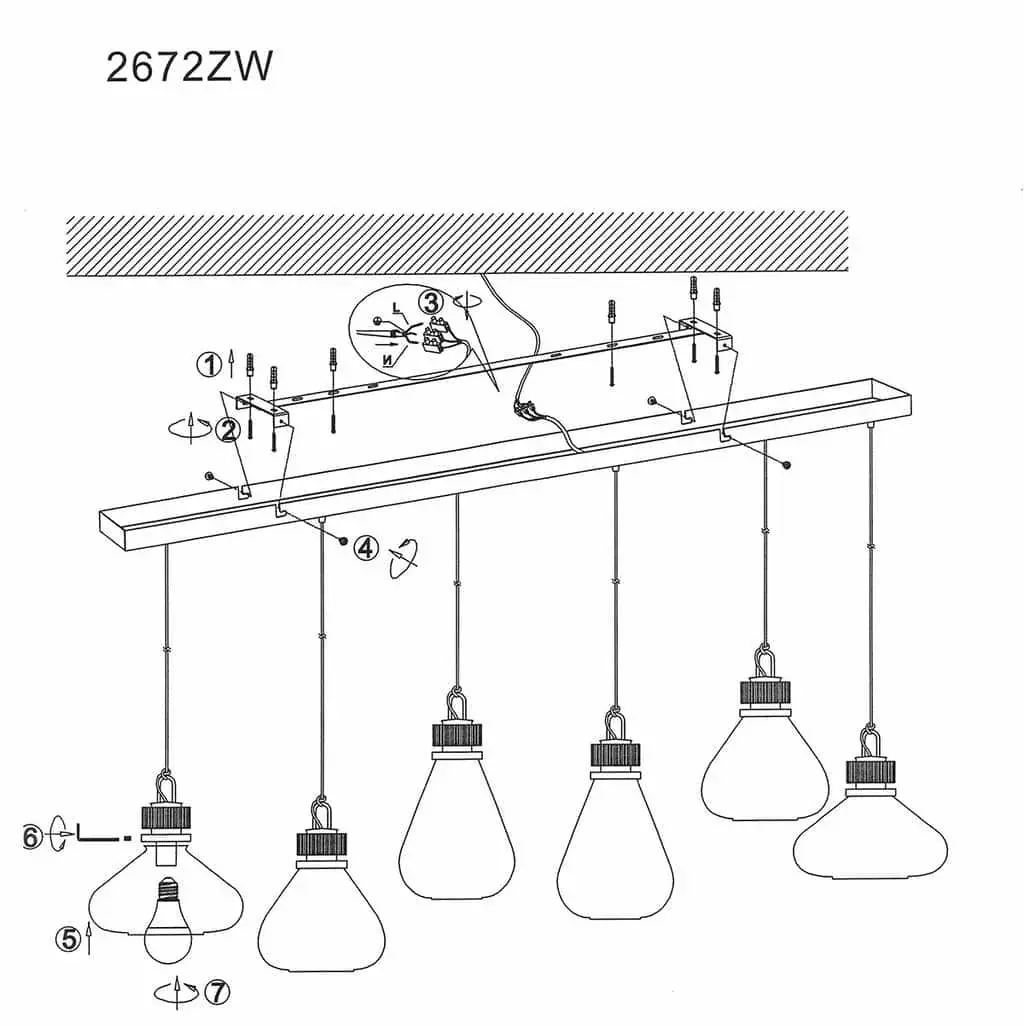 Foto 9 Hanglamp Flere 2672ZW Zwart Flere 2672ZW