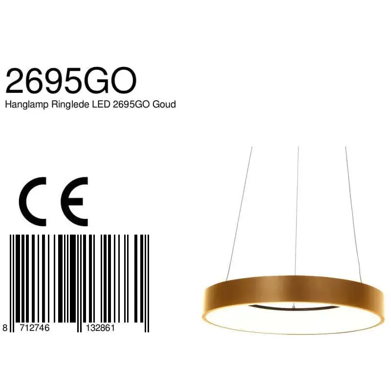 Foto 6 Hanglamp Ringlede 2695GO Goud Ringlede 2695GO