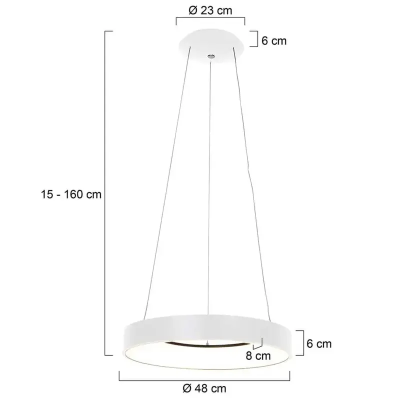 Foto 7 Hanglamp Ringlede 2695W Wit Ringlede 2695W