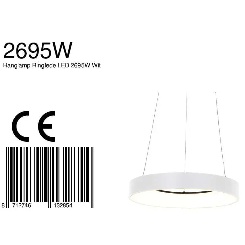 Foto 8 Hanglamp Ringlede 2695W Wit Ringlede 2695W