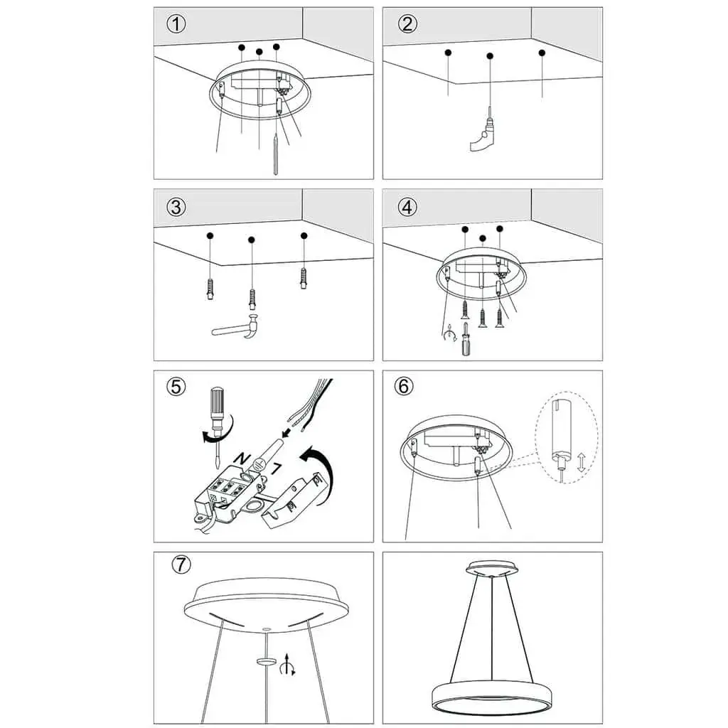 Foto 9 Hanglamp Ringlede 2695ZW Zwart Ringlede 2695ZW