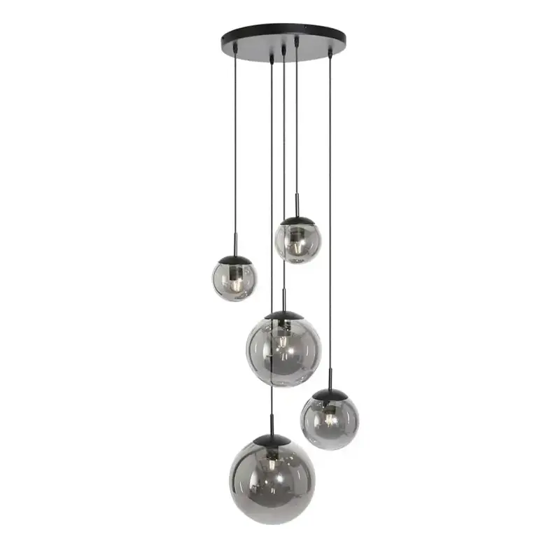 Foto 1 Plafondlamp Bollique 2730ZW Zwart Bollique 2730ZW
