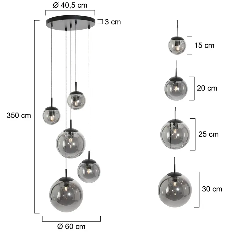 Foto 6 Plafondlamp Bollique 2730ZW Zwart Bollique 2730ZW